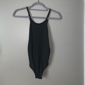 Topshop Strappy Ribbed Bodysuit